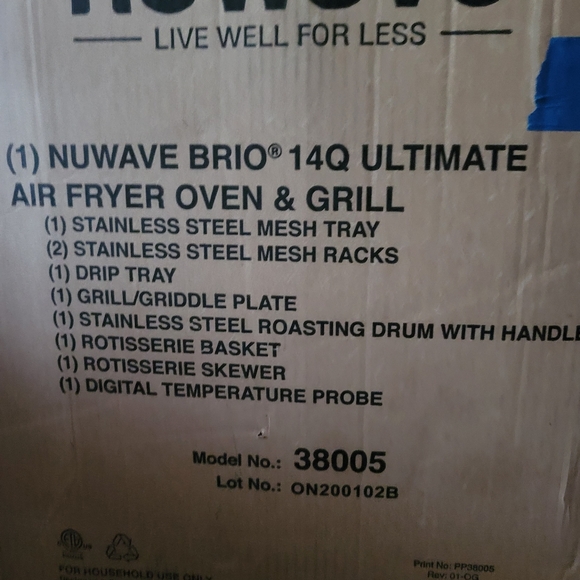 Brand new Nuwave 14qt airfyer oven grill